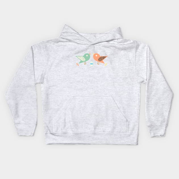 Birds and egg Kids Hoodie by Gaspar Avila